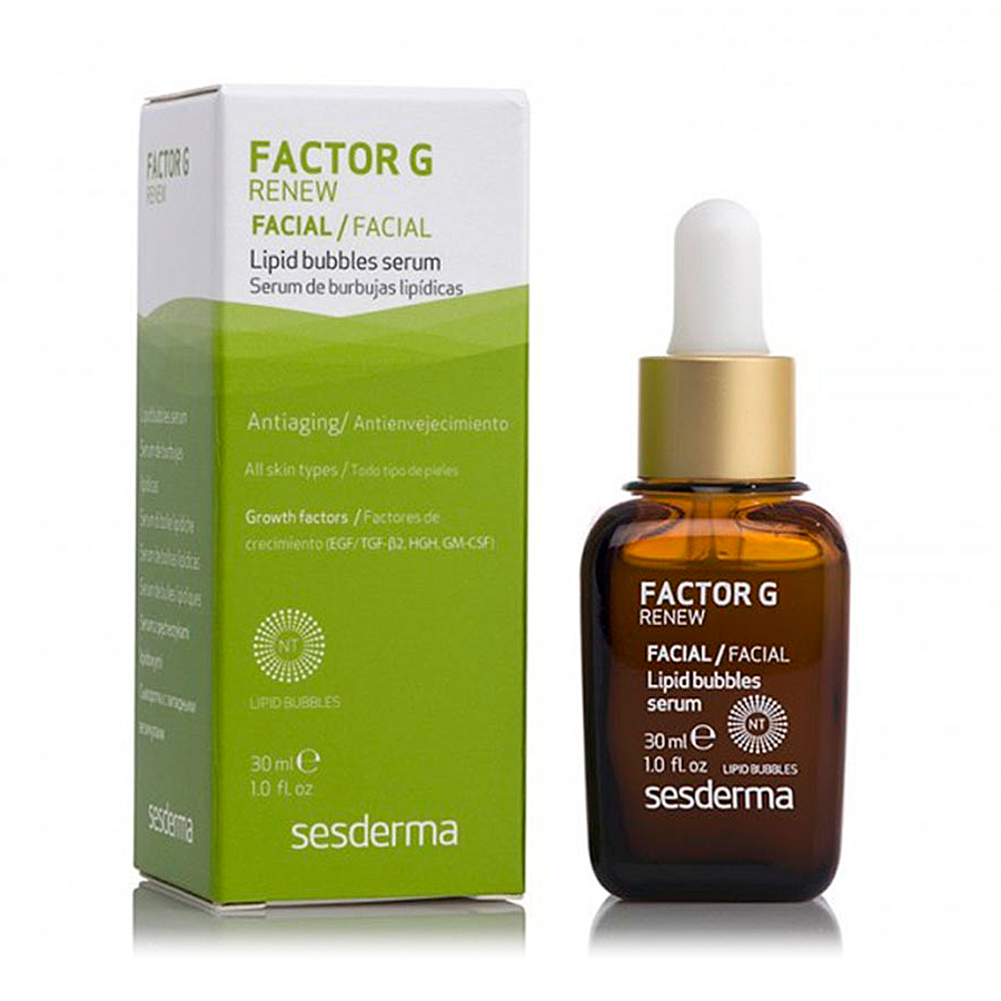 Антивікова сироватка для обличчя Sesderma Factor G Renew Lipid Bubbles Serum з ліпідними везикулами, 30 мл